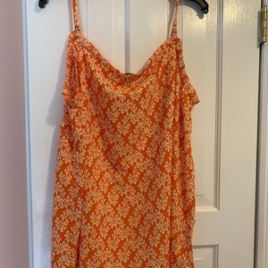 NWT! Loft Orange Floral Tank Blouse